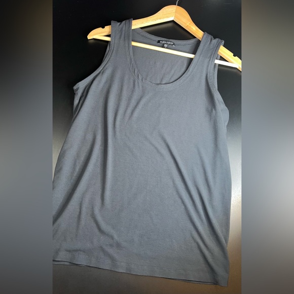 Eileen Fisher Dark Grey Sleeveless Soft & Stretchy Rayon Tank Size Medium EUC - Picture 1 of 6